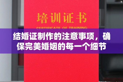广河结婚证制作的注意事项，确保完美婚姻的每一个细节