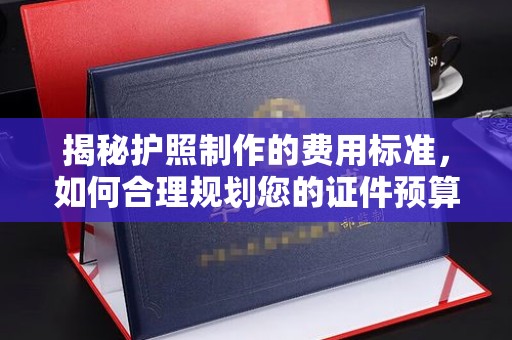 广河揭秘护照制作的费用标准，如何合理规划您的证件预算