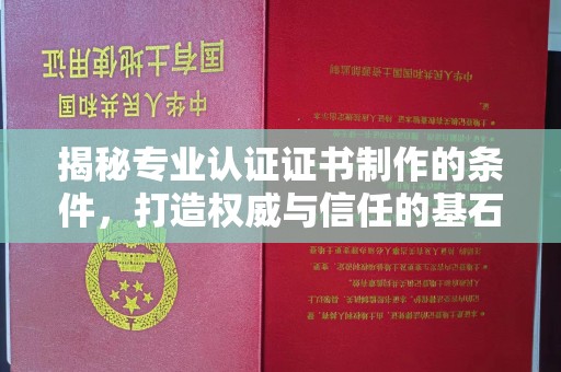 广河揭秘专业认证证书制作的条件，打造权威与信任的基石