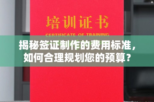 广河揭秘签证制作的费用标准，如何合理规划您的预算？