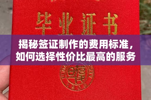 广河揭秘签证制作的费用标准，如何选择性价比最高的服务？
