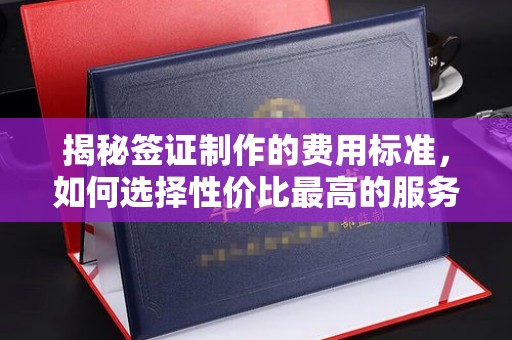 广河揭秘签证制作的费用标准，如何选择性价比最高的服务？