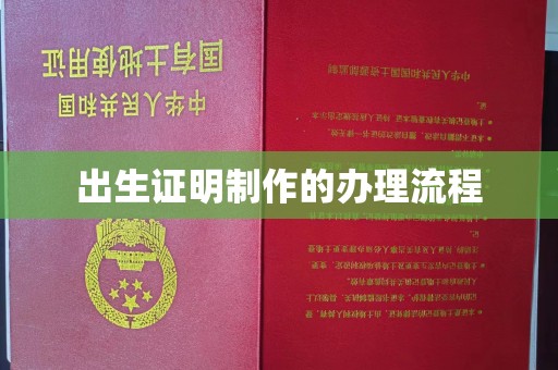 广河出生证明制作的办理流程